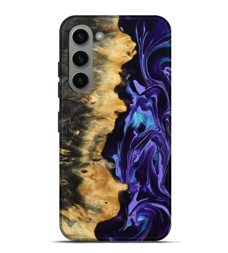 Galaxy S23 Plus Wood Live Edge Phone Case - Tatum (Purple, 815788)