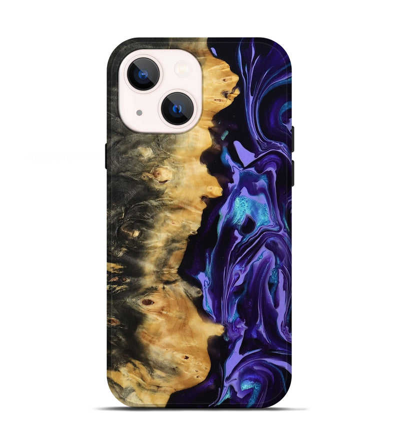 iPhone 13 Wood Live Edge Phone Case - Tatum (Purple, 815788)