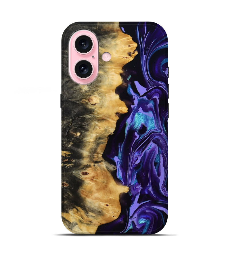 iPhone 17 Wood Live Edge Phone Case - Tatum (Purple, 815788)