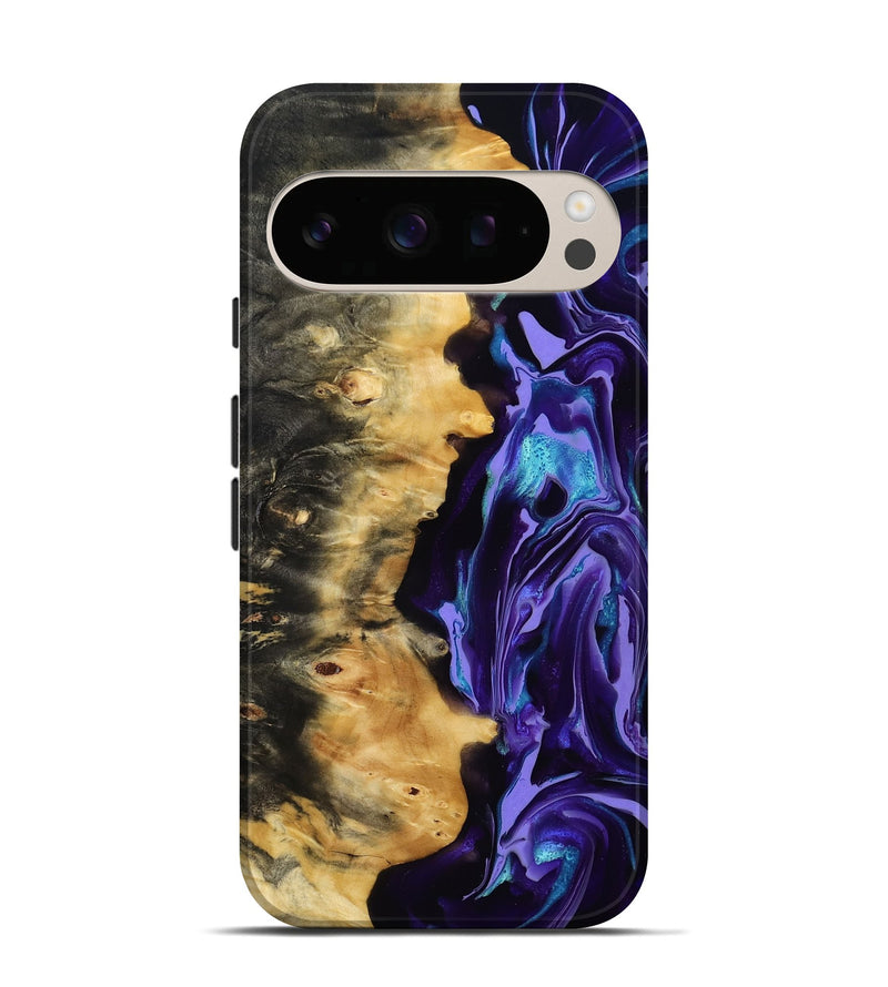 Pixel 10 Pro Wood Live Edge Phone Case - Tatum (Purple, 815788)