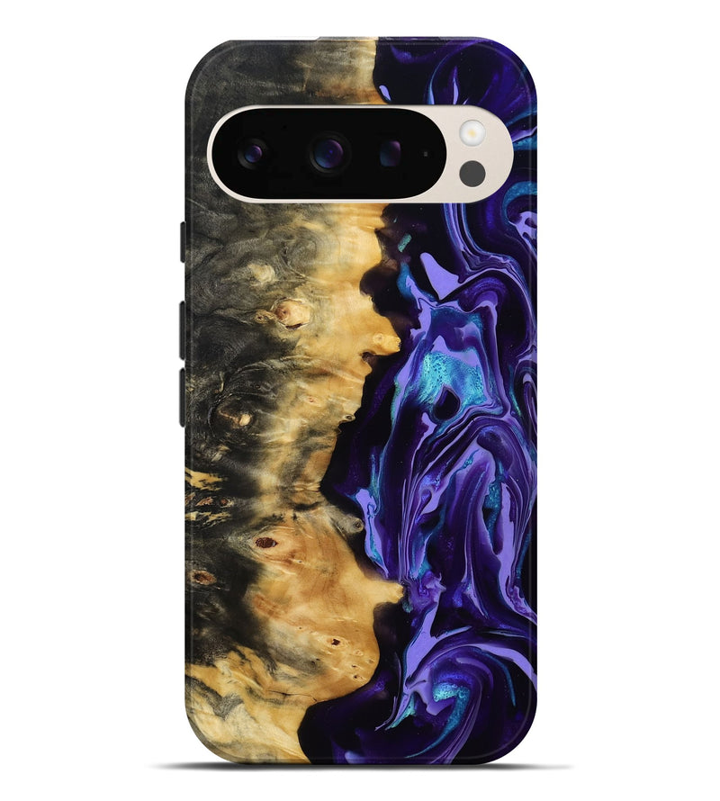 Pixel 9 Pro XL Wood Live Edge Phone Case - Tatum (Purple, 815788)