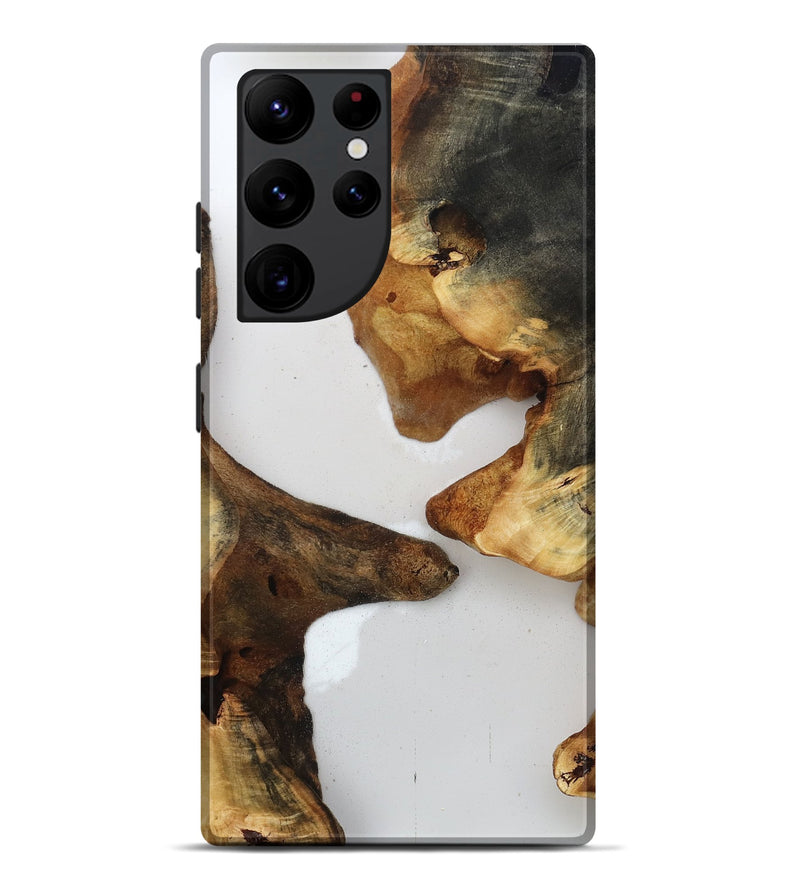Galaxy S22 Ultra Wood Live Edge Phone Case - Jaylah (Clear, 815789)