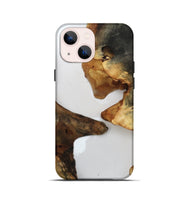 iPhone 13 mini Wood Live Edge Phone Case - Jaylah (Clear, 815789)