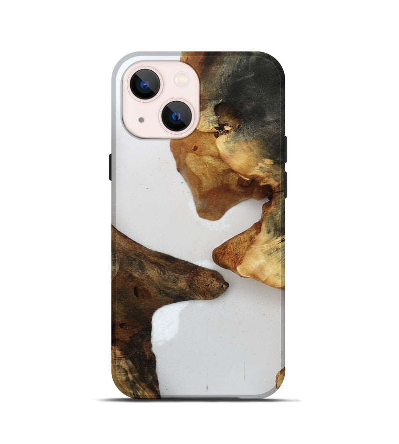iPhone 13 mini Wood Live Edge Phone Case - Jaylah (Clear, 815789)