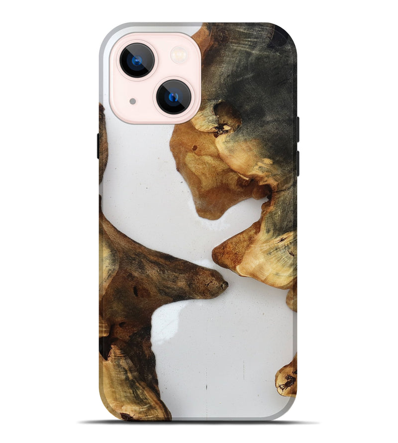 iPhone 14 Plus Wood Live Edge Phone Case - Jaylah (Clear, 815789)