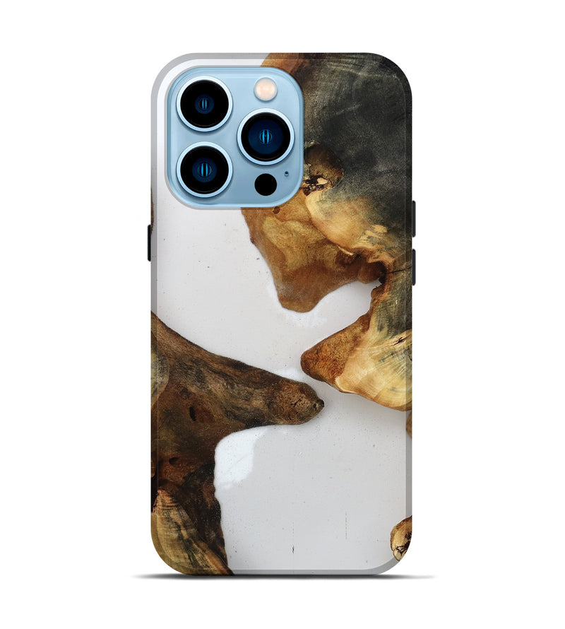 iPhone 14 Pro Wood Live Edge Phone Case - Jaylah (Clear, 815789)