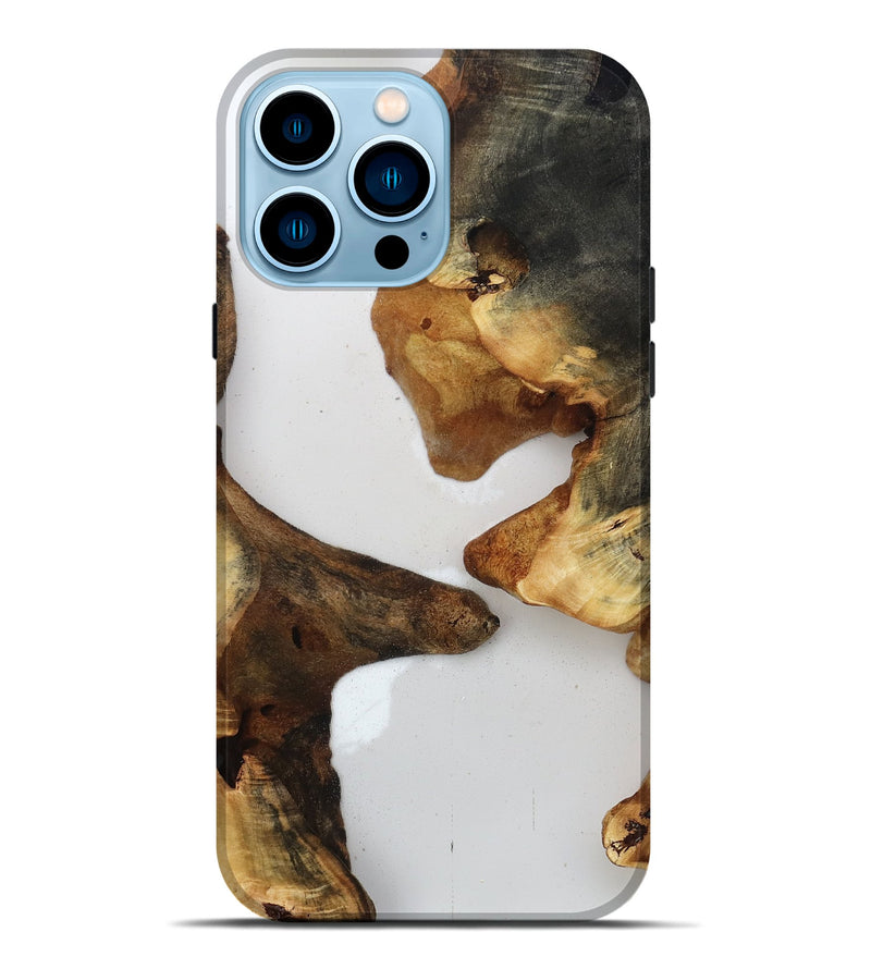 iPhone 14 Pro Max Wood Live Edge Phone Case - Jaylah (Clear, 815789)