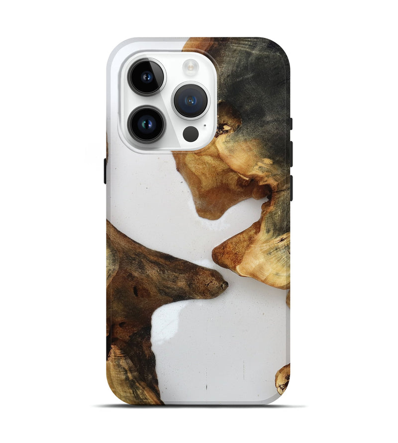 iPhone 15 Pro Wood Live Edge Phone Case - Jaylah (Clear, 815789)