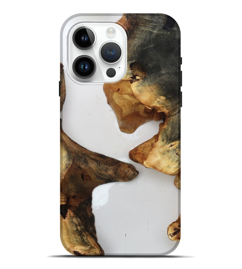 iPhone 15 Pro Max Wood Live Edge Phone Case - Jaylah (Clear, 815789)
