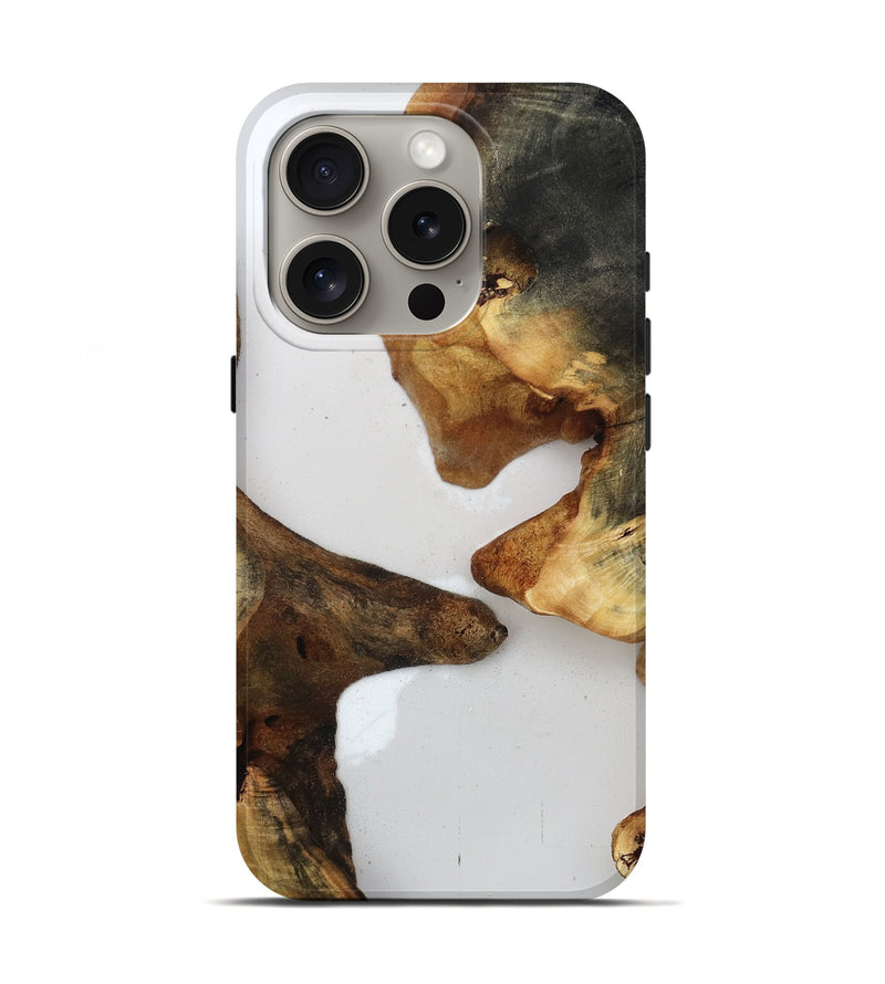 iPhone 16 Pro Wood Live Edge Phone Case - Jaylah (Clear, 815789)