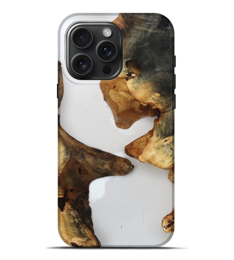 iPhone 16 Pro Max Wood Live Edge Phone Case - Jaylah (Clear, 815789)