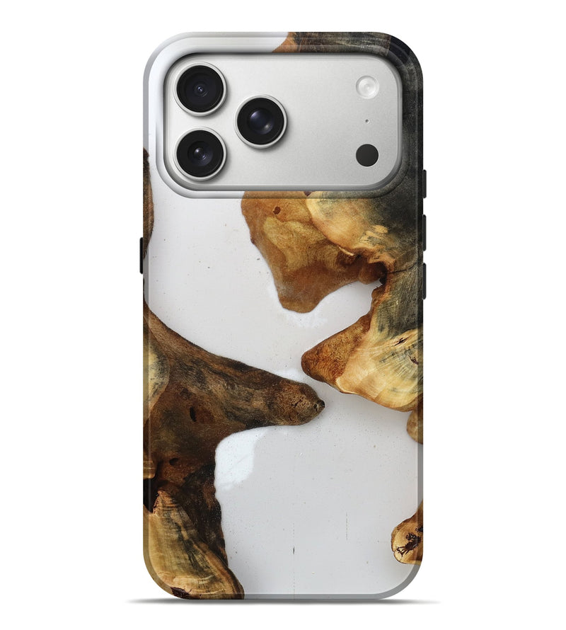 iPhone 17 Pro Max Wood Live Edge Phone Case - Jaylah (Clear, 815789)