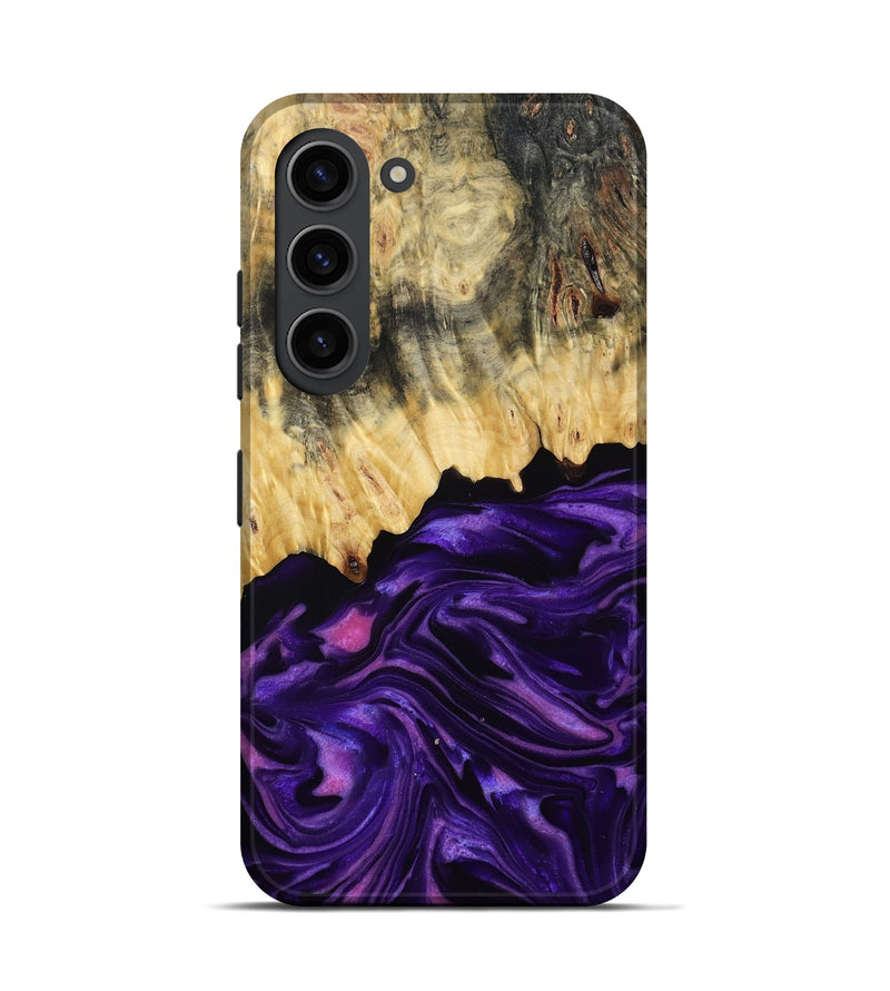 Galaxy S23 Wood Live Edge Phone Case - Baby (Purple, 815798)