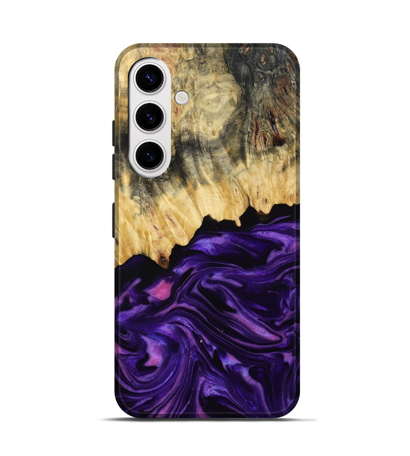 Galaxy S25 Wood Live Edge Phone Case - Baby (Purple, 815798)