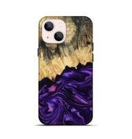 iPhone 13 mini Wood Live Edge Phone Case - Baby (Purple, 815798)