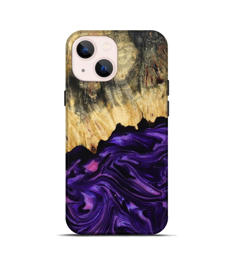 iPhone 13 mini Wood Live Edge Phone Case - Baby (Purple, 815798)