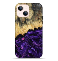 iPhone 14 Plus Wood Live Edge Phone Case - Baby (Purple, 815798)