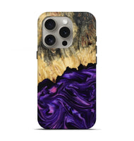 iPhone 16 Pro Wood Live Edge Phone Case - Baby (Purple, 815798)