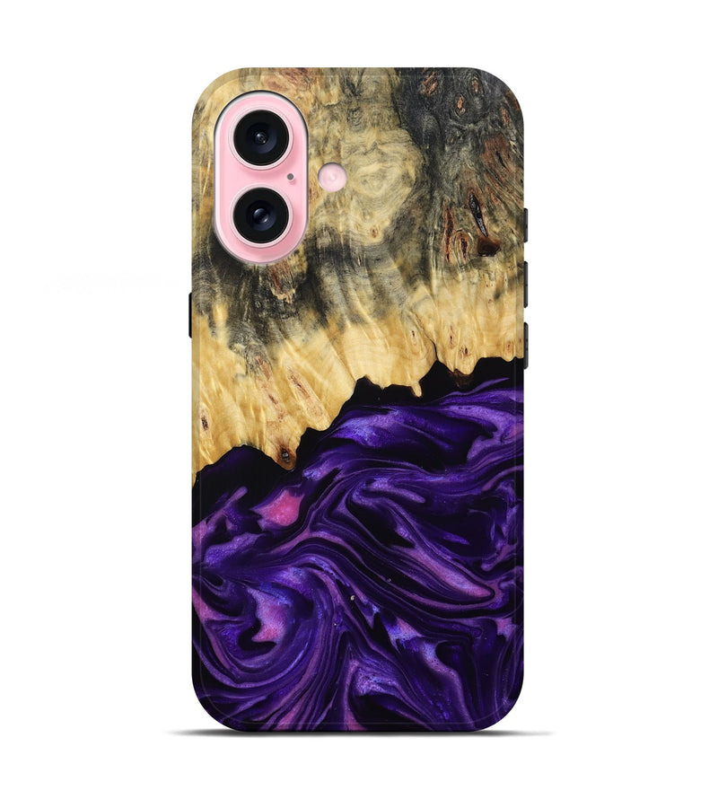 iPhone 17 Wood Live Edge Phone Case - Baby (Purple, 815798)