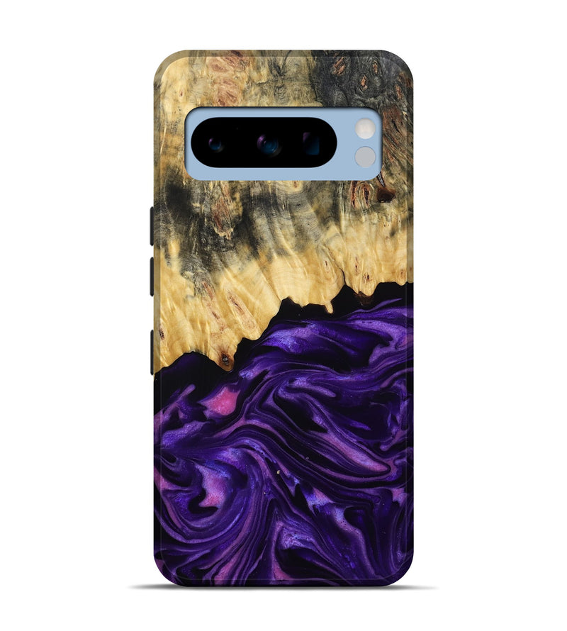 Pixel 8 Pro Wood Live Edge Phone Case - Baby (Purple, 815798)