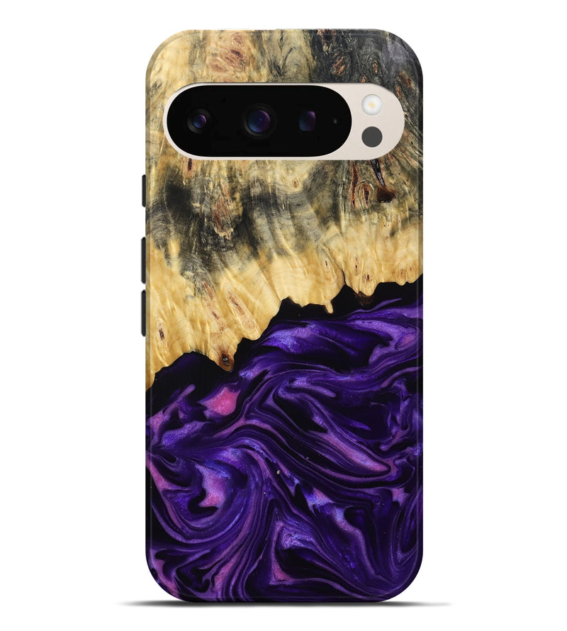 Pixel 9 Pro XL Wood Live Edge Phone Case - Baby (Purple, 815798)