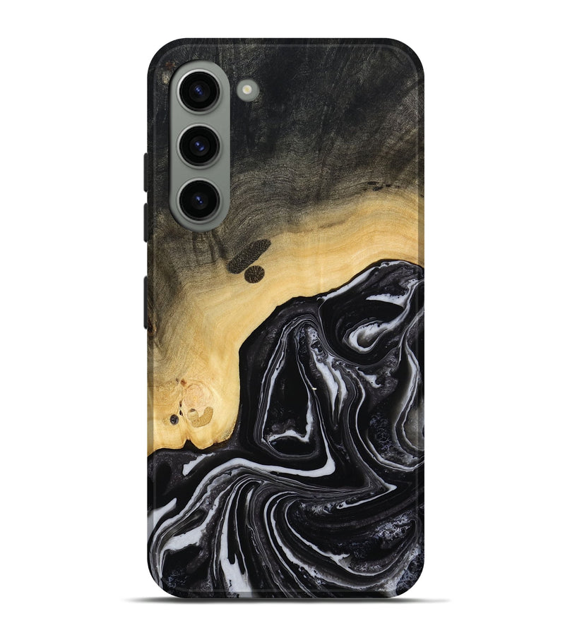 Galaxy S23 Plus Wood Live Edge Phone Case - Wylder (Black & White, 815799)