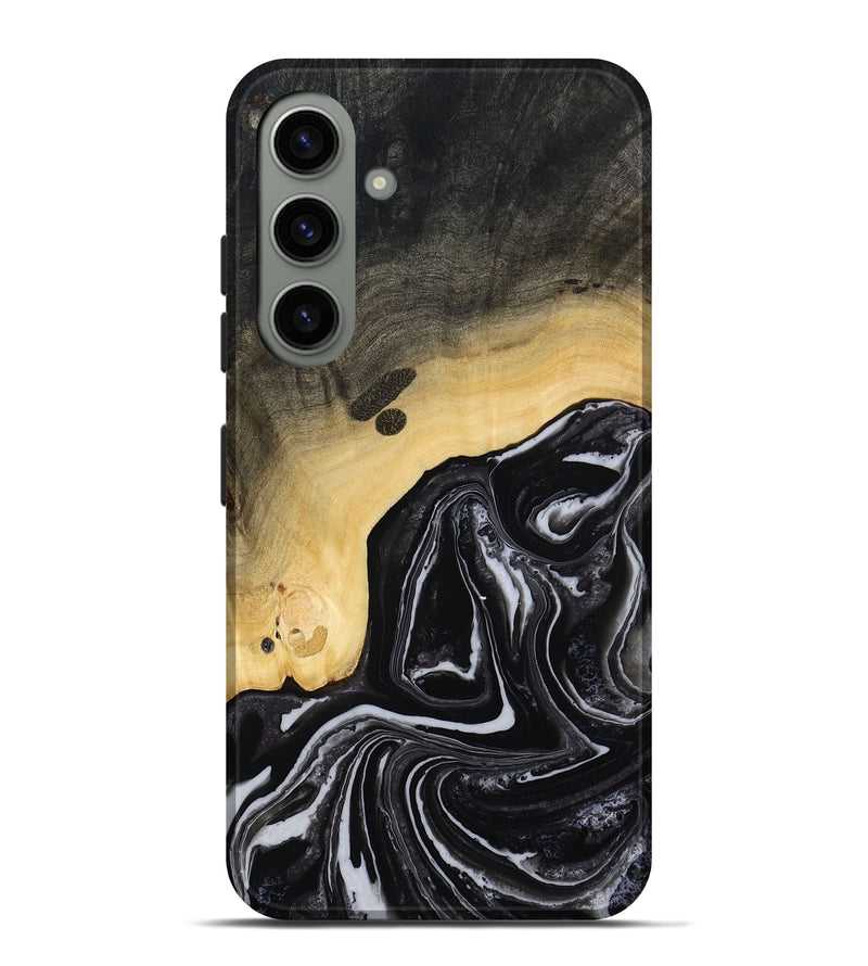 Galaxy S24 Plus Wood Live Edge Phone Case - Wylder (Black & White, 815799)