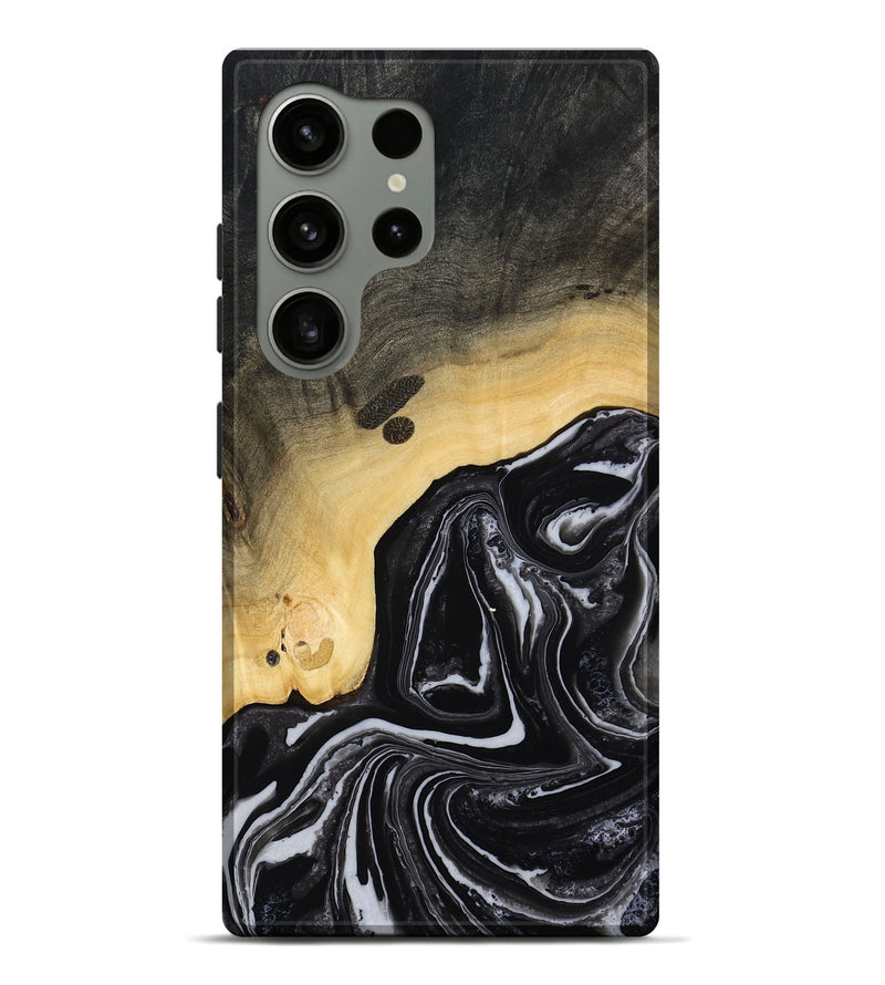Galaxy S24 Ultra Wood Live Edge Phone Case - Wylder (Black & White, 815799)