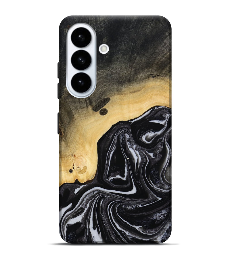 Galaxy S26 Plus Wood Live Edge Phone Case - Wylder (Black & White, 815799)