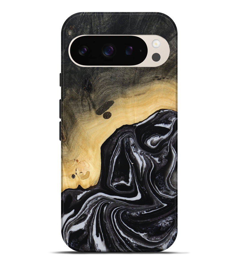 Pixel 9 Pro XL Wood Live Edge Phone Case - Wylder (Black & White, 815799)