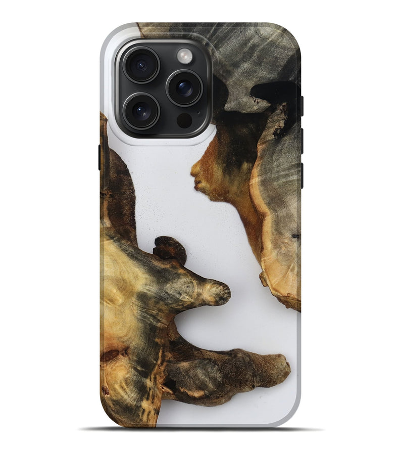iPhone 16 Pro Max Wood Live Edge Phone Case - Idell (Clear, 815800)