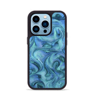 iPhone 14 Pro ResinArt Phone Case - Mila (Blue, 815802)