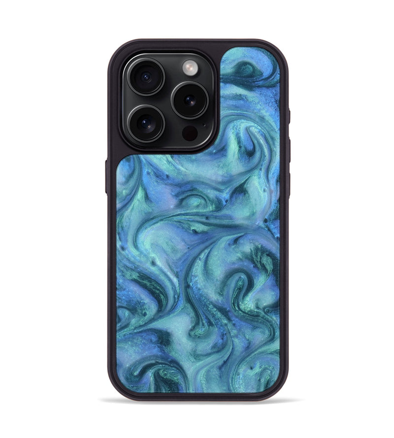 iPhone 15 Pro ResinArt Phone Case - Mila (Blue, 815802)