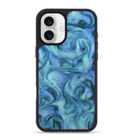iPhone 16 Plus ResinArt Phone Case - Mila (Blue, 815802)