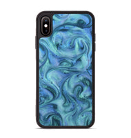 iPhone Xs Max ResinArt Phone Case - Mila (Blue, 815802)