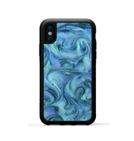 iPhone Xs ResinArt Phone Case - Mila (Blue, 815802)