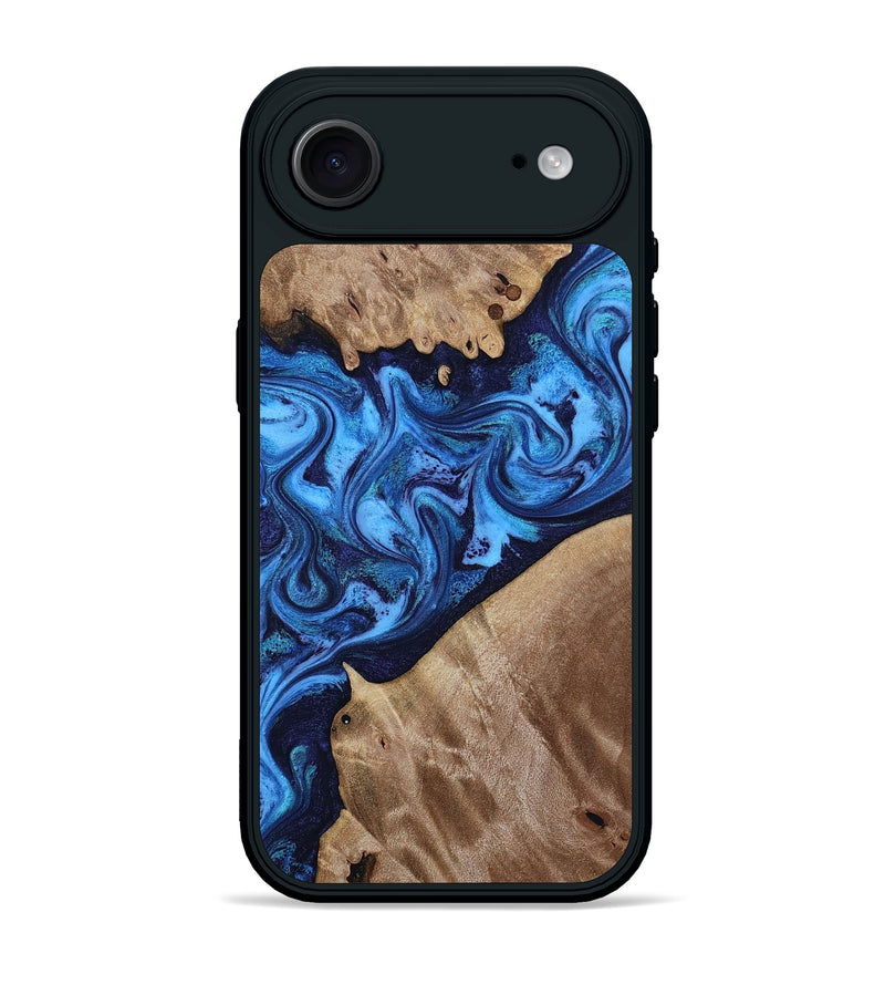 iPhone 17 Air Wood Phone Case - Mabel (Blue, 815803)