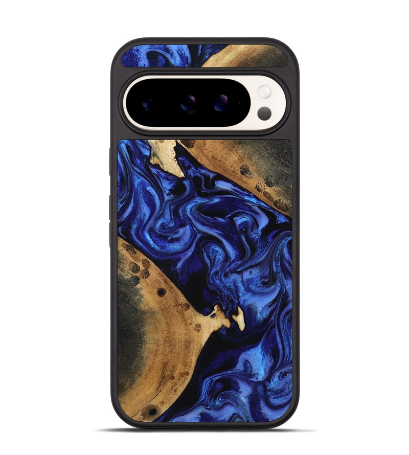 Pixel 9 Wood Phone Case - Calista (Blue, 815806)