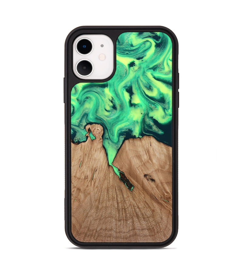iPhone 11 Wood Phone Case - Graham (Green, 815808)
