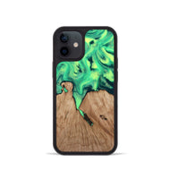 iPhone 12 mini Wood Phone Case - Graham (Green, 815808)
