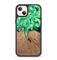 iPhone 14 Plus Wood Phone Case - Graham (Green, 815808)