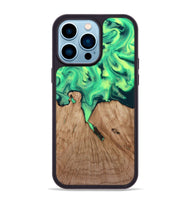 iPhone 14 Pro Max Wood Phone Case - Graham (Green, 815808)