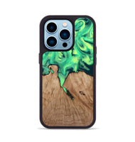iPhone 14 Pro Wood Phone Case - Graham (Green, 815808)