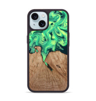 iPhone 15 Wood Phone Case - Graham (Green, 815808)