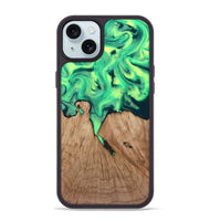 iPhone 15 Plus Wood Phone Case - Graham (Green, 815808)