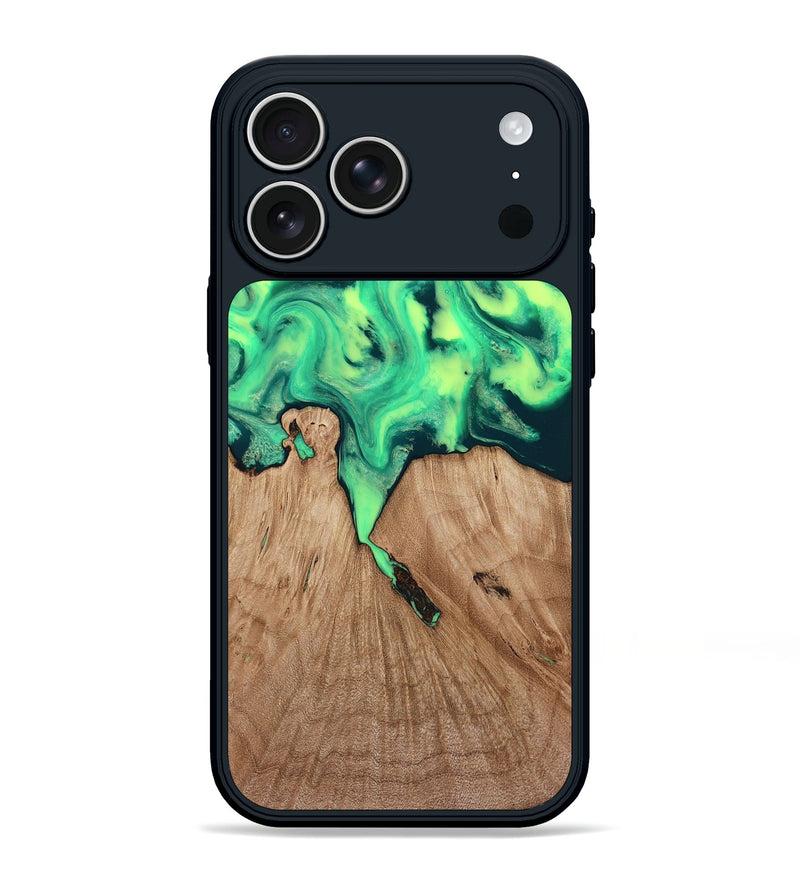 iPhone 17 Pro Max Wood Phone Case - Graham (Green, 815808)