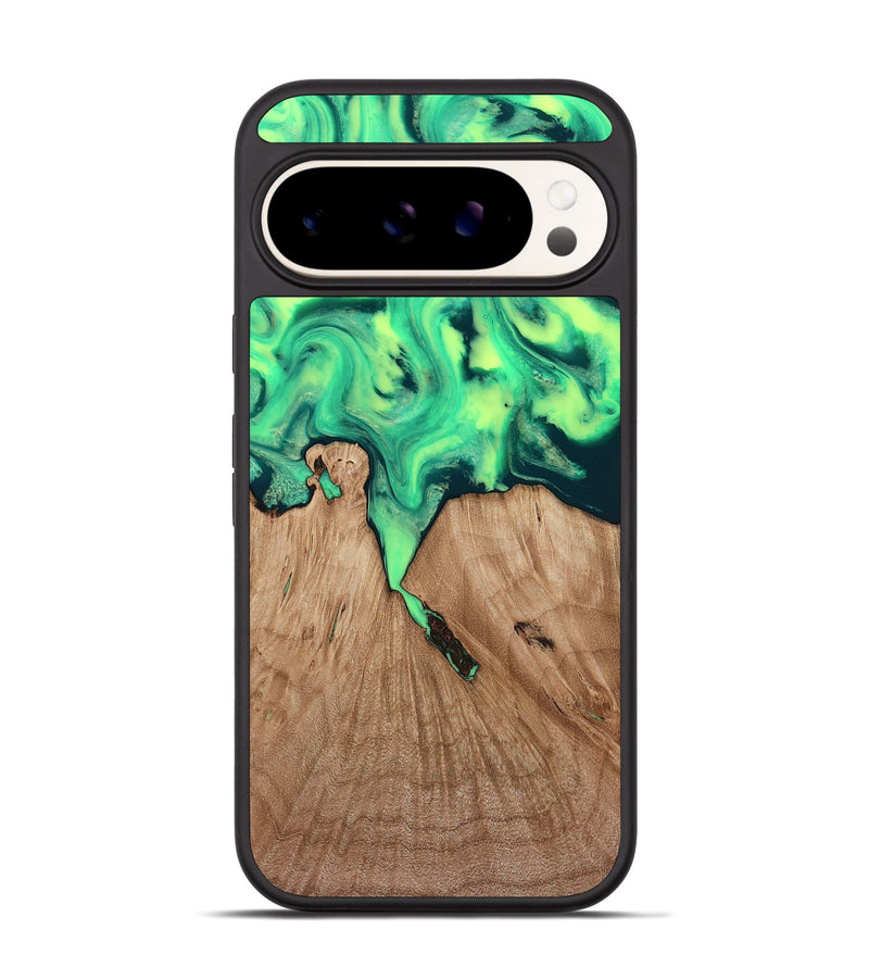 Pixel 9 Wood Phone Case - Graham (Green, 815808)