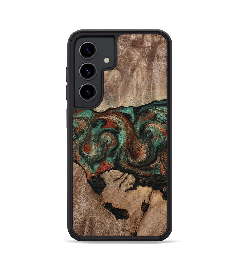 Galaxy S24 Wood Phone Case - Mose (Green, 815810)