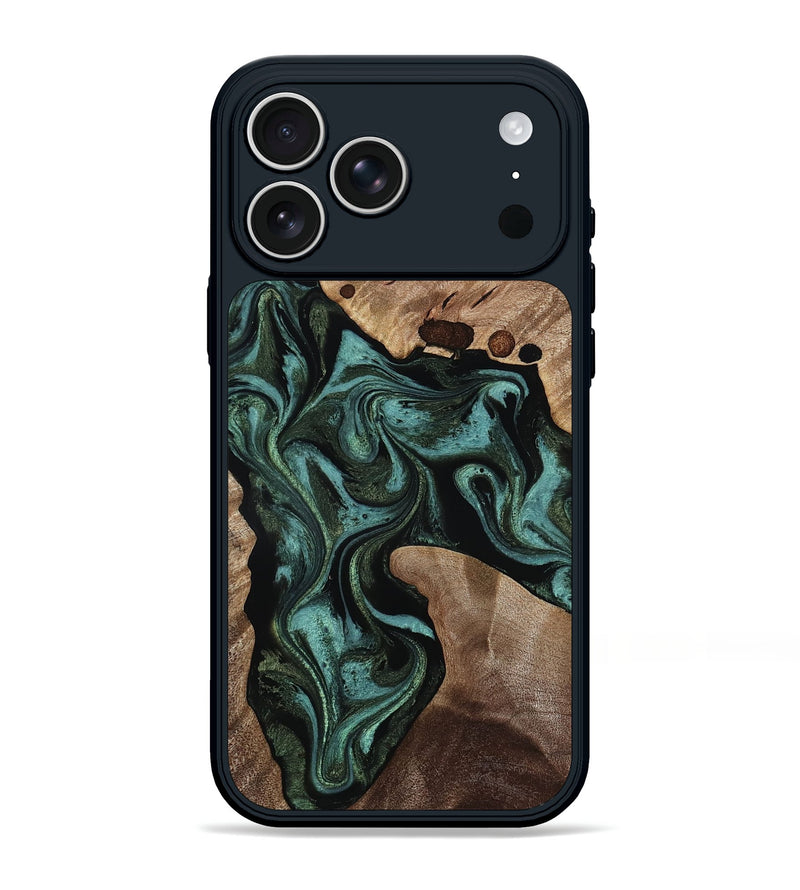 iPhone 17 Pro Max Wood Phone Case - Jaxton (Green, 815811)