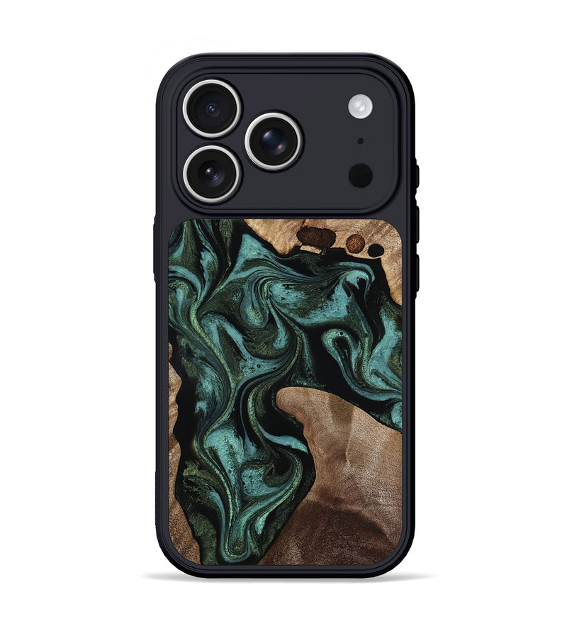 iPhone 17 Pro Wood Phone Case - Jaxton (Green, 815811)